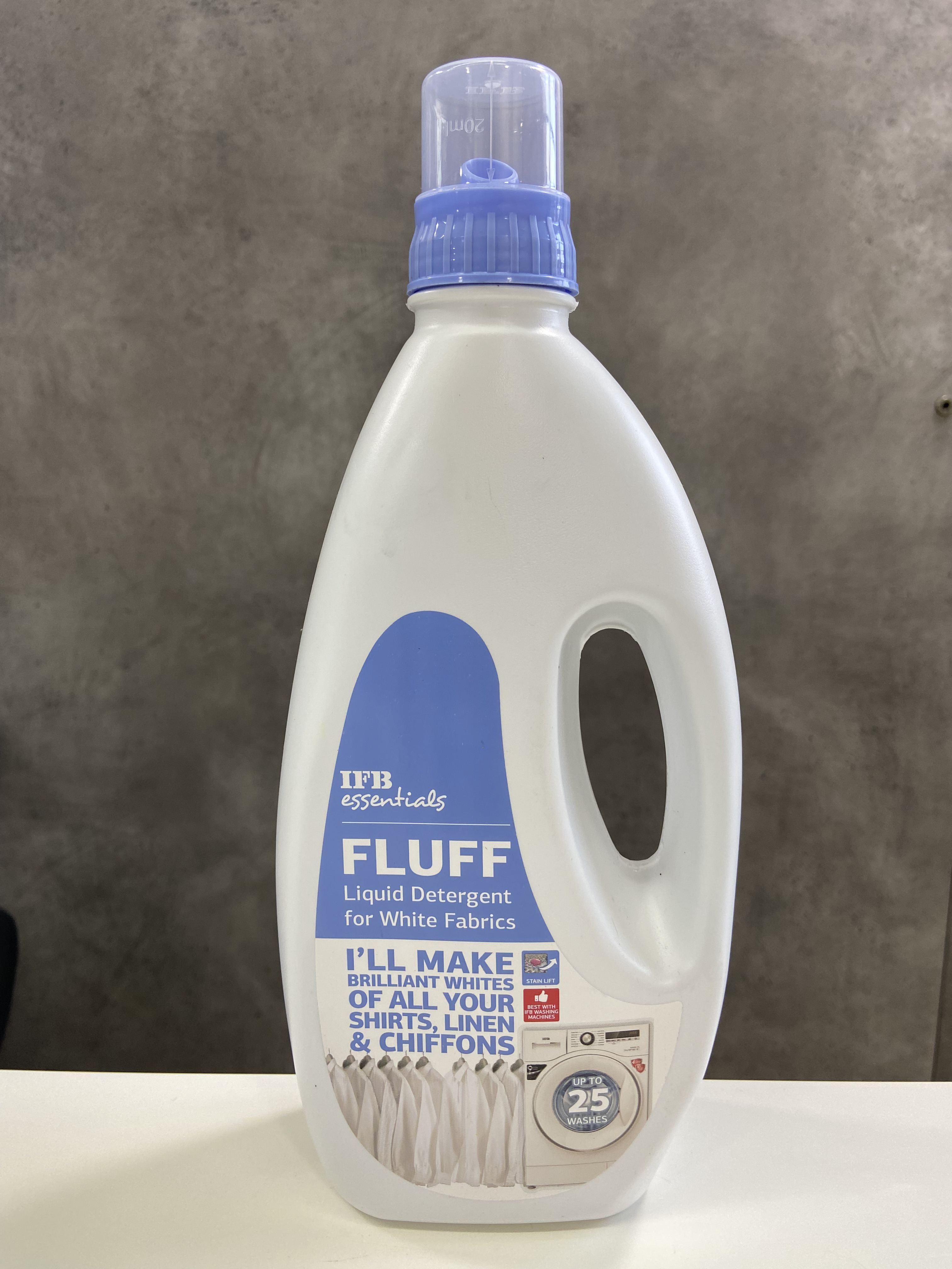 Fluff Liquid Detergent for White Fabric